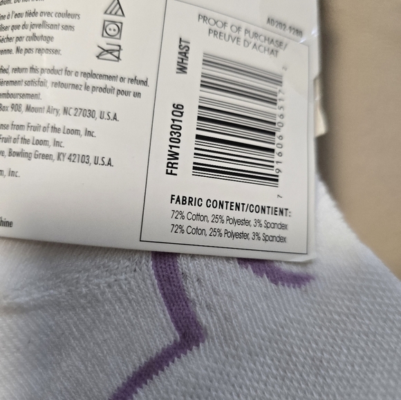 Fruit of the Loom Cool Zone Cotton 6 pack Athletic Socks 4-10 - Picture 3 of 3